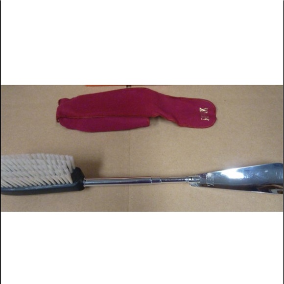 Vintage Swank telescopic handle Shoe horn brush, brushed felt storage bag, box - Picture 10 of 10
